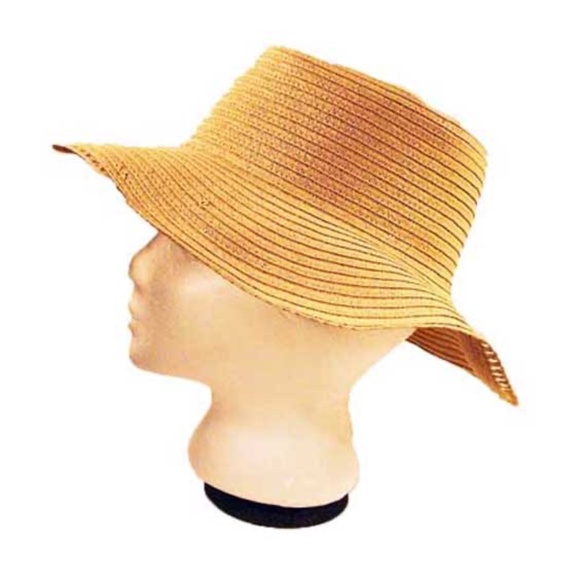 WIDE BRIM HAT, BEIGE, SIZE MEDIUM, FINE WEAVE, MODE CSG, TAGS ON, NEVER WORN - Picture 4 of 6